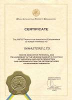 Inmasters Ltd. - The WIPO certificate
